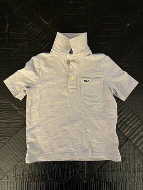 Vineyard Vines Boys Grey Mini Striped Polo Size 3T